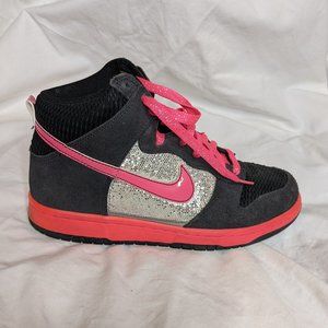 glittery Nike Dunk high tops